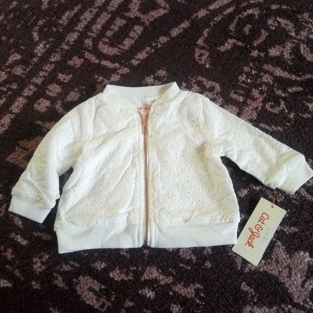 Baby girls zip up